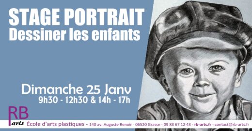 Stage&#x20;de&#x20;portrait&#x20;en&#x20;dessin&#x20;&#x00E0;&#x20;Grasse&#x20;&#x2013;&#x20;Portrait&#x20;d&#x2019;enfant&#x20;au&#x20;crayon