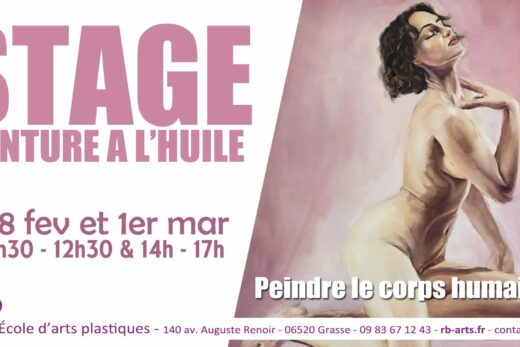 Stage de peinture à l’huile pour adolescent et adulte à Grasse – Apprendre à peindre le corps humain