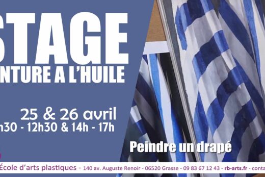 Stage de peinture à l’huile à Grasse – Apprentissage du drapé