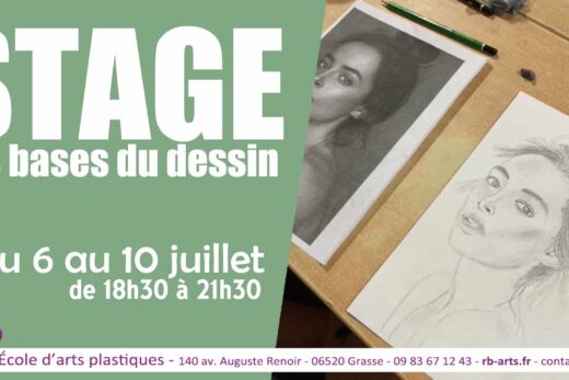 Stage d’été de dessin à Grasse – Apprendre les bases du dessin