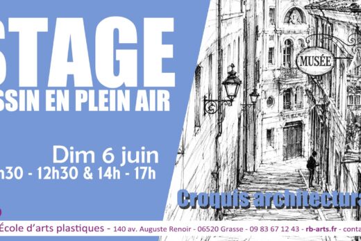 Stage de dessin architectural à Grasse : apprendre le croquis urbain en plein air